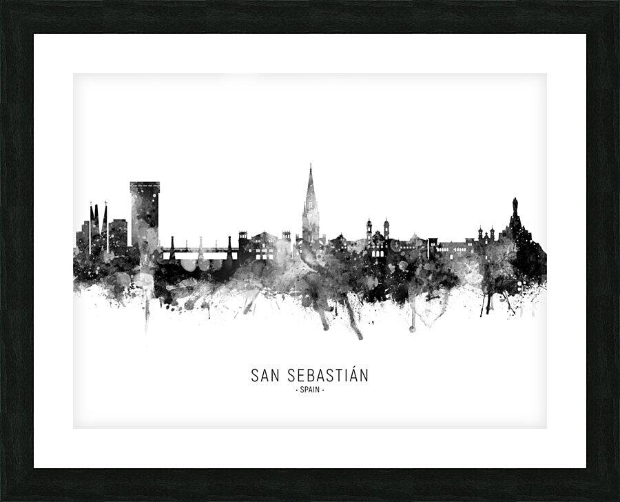 San Sebastian Spain Skyline Picture Frame print