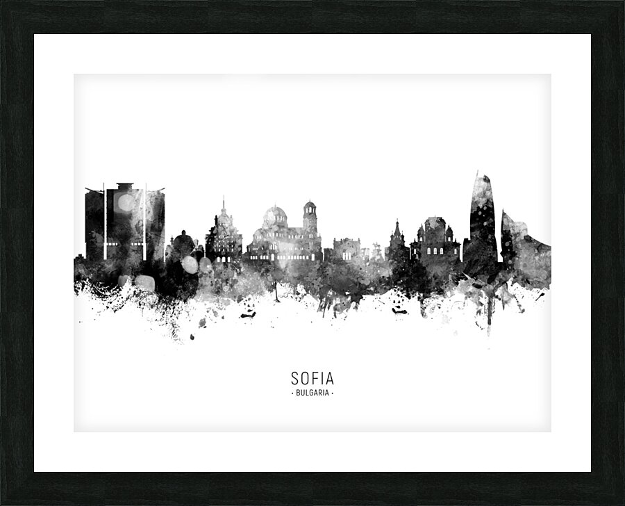 Sofia Bulgaria Skyline Picture Frame print