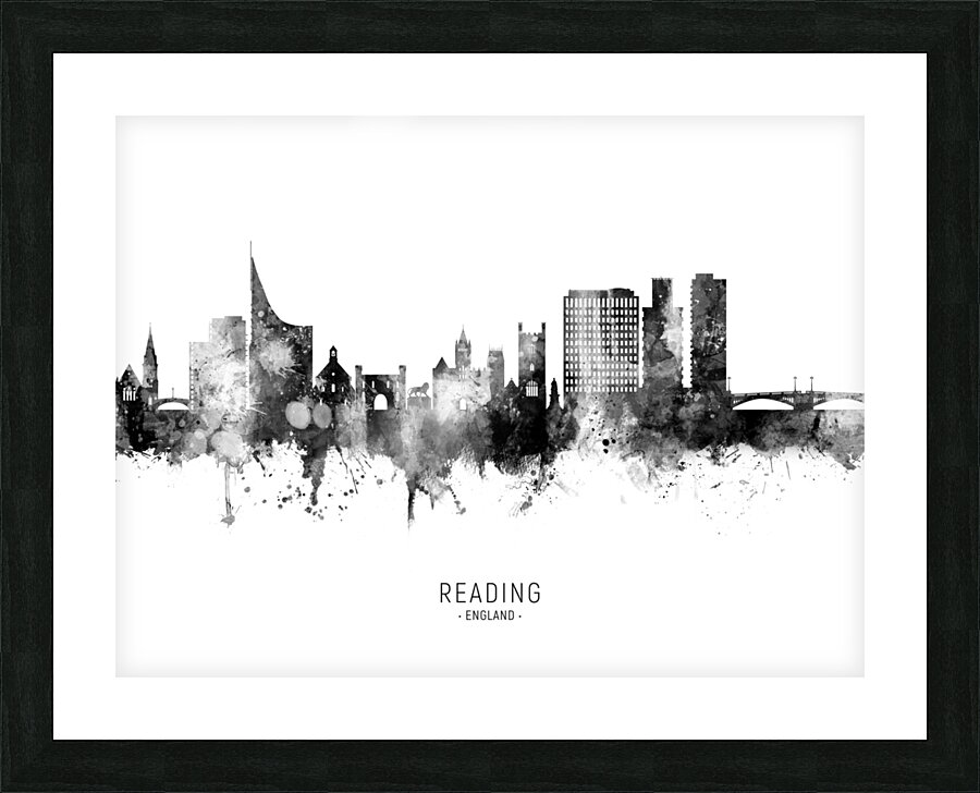 Reading England Skyline Picture Frame print