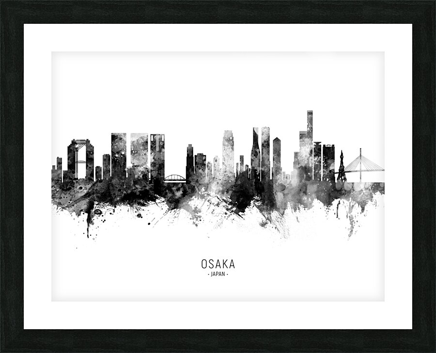 Osaka Japan Skyline Picture Frame print