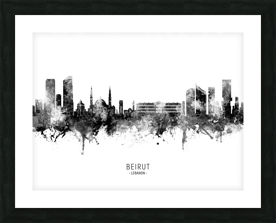 Beirut Lebanon Skyline Picture Frame print