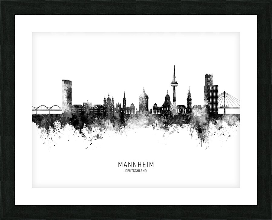 Mannheim Germany Skyline Picture Frame print