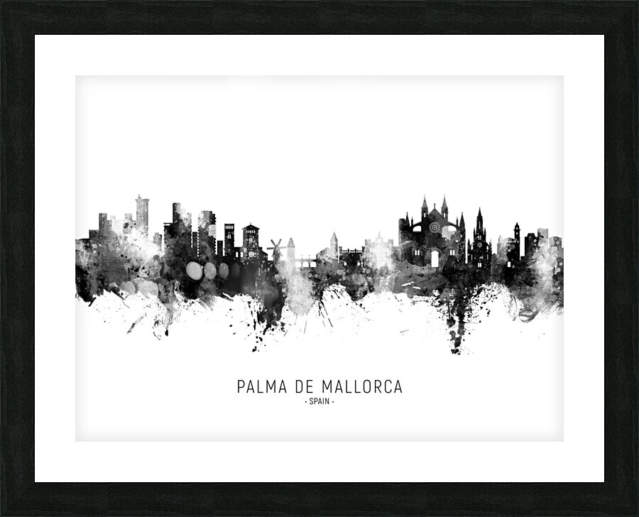 Palma de Mallorca Spain Skyline Picture Frame print