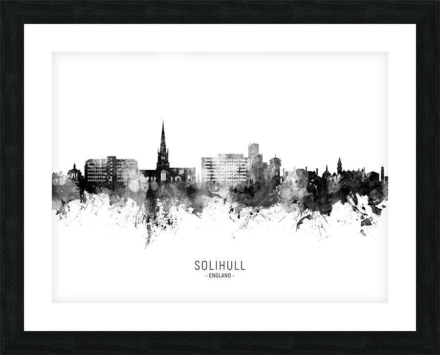 Solihull England Skyline Picture Frame print