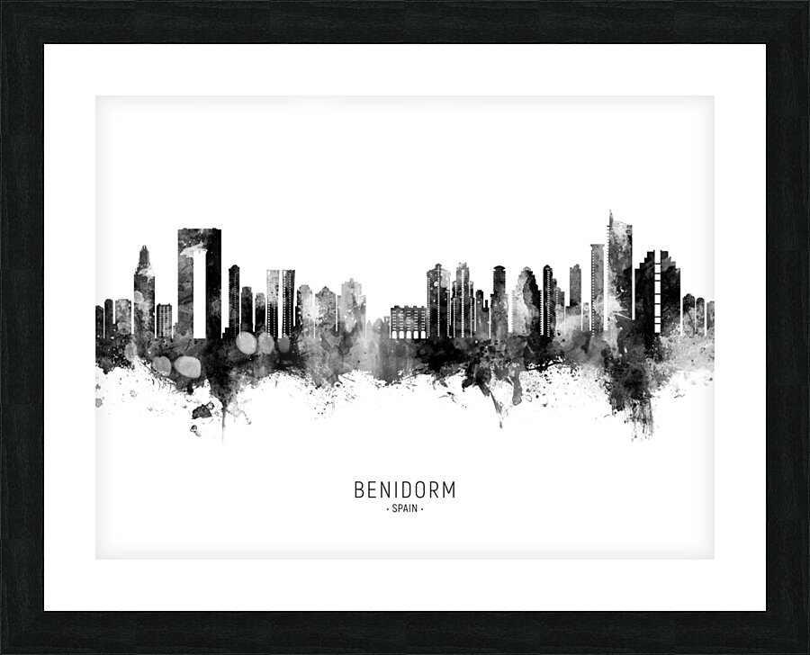 Benidorm Spain Skyline Picture Frame print