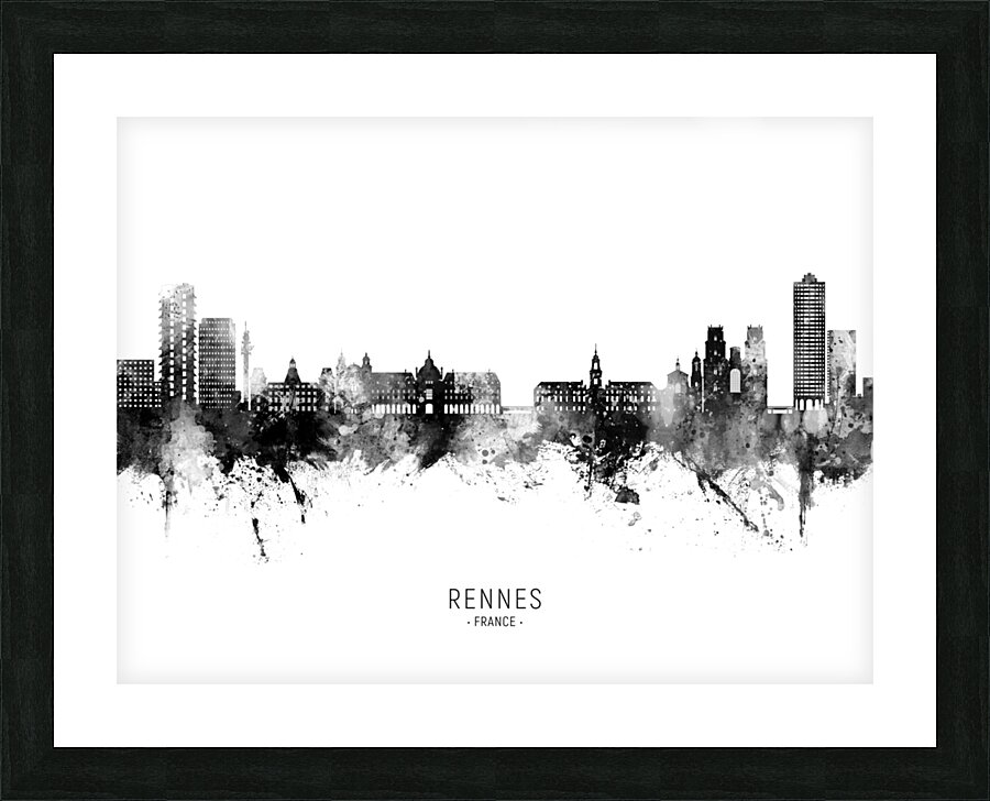 Rennes France Skyline Picture Frame print