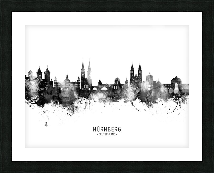 Nurnberg Germany Skyline Picture Frame print