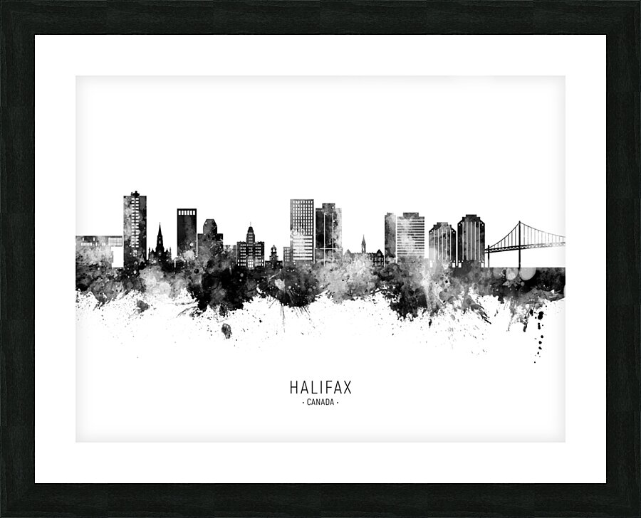 Halifax Canada Skyline Picture Frame print