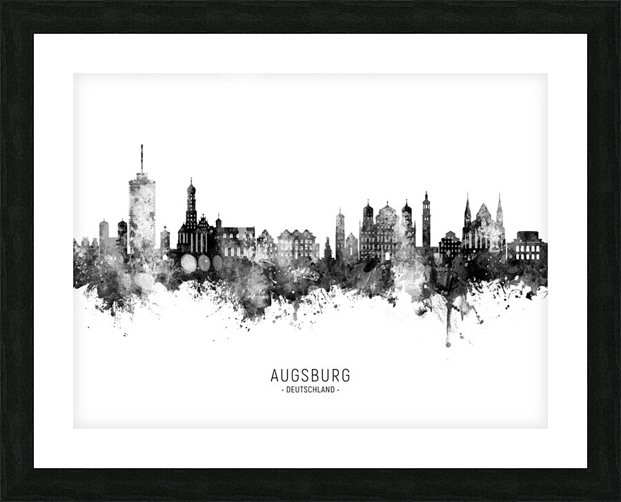 Augsburg Germany Skyline Picture Frame print