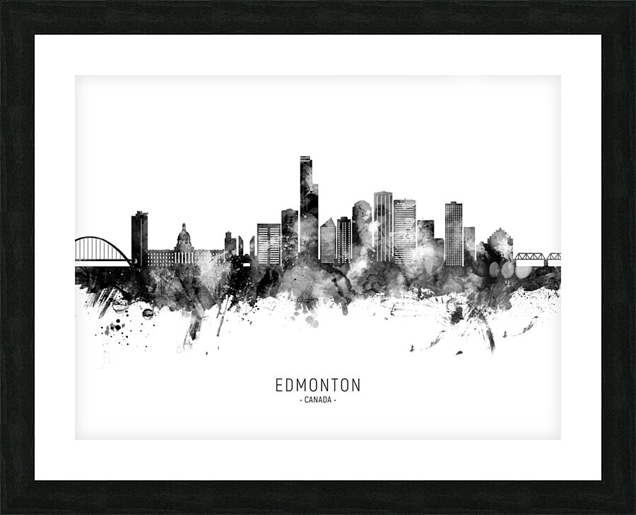 Edmonton Canada Skyline Picture Frame print