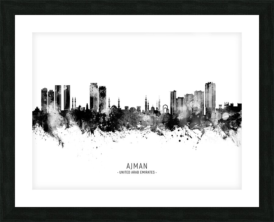Ajman Skyline Picture Frame print