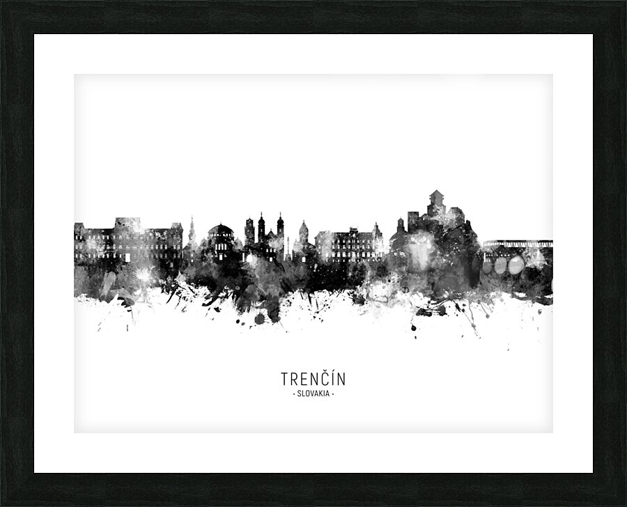 Trencin Slovakia Skyline Picture Frame print