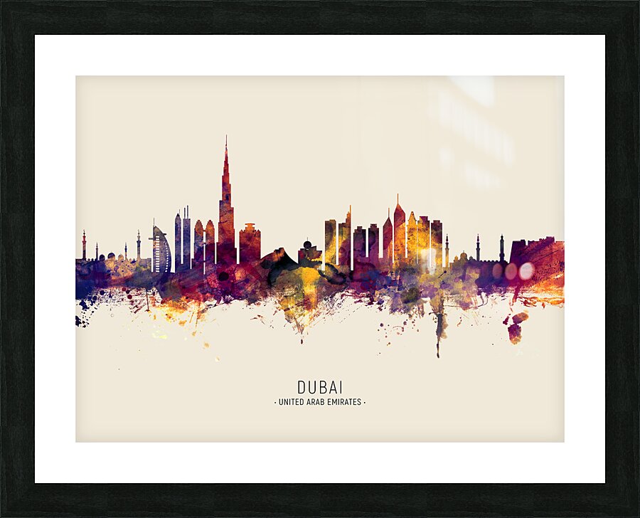 Dubai Skyline Picture Frame print