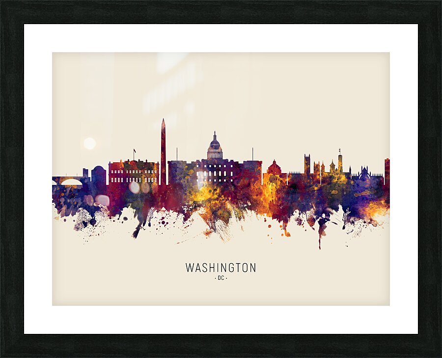 Washington DC Skyline Picture Frame print