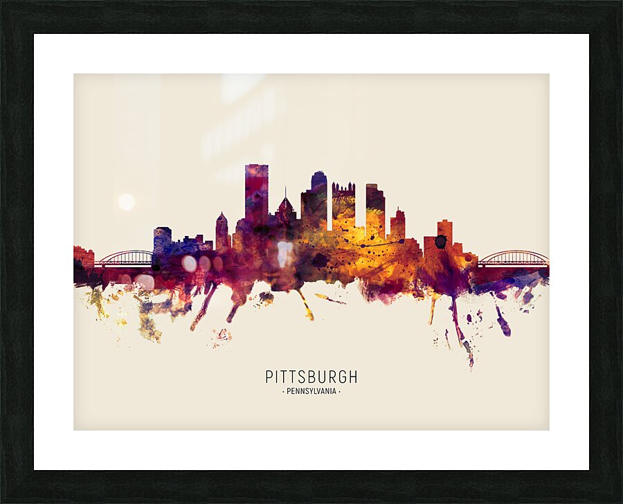 Pittsburgh Pennsylvania Skyline Picture Frame print