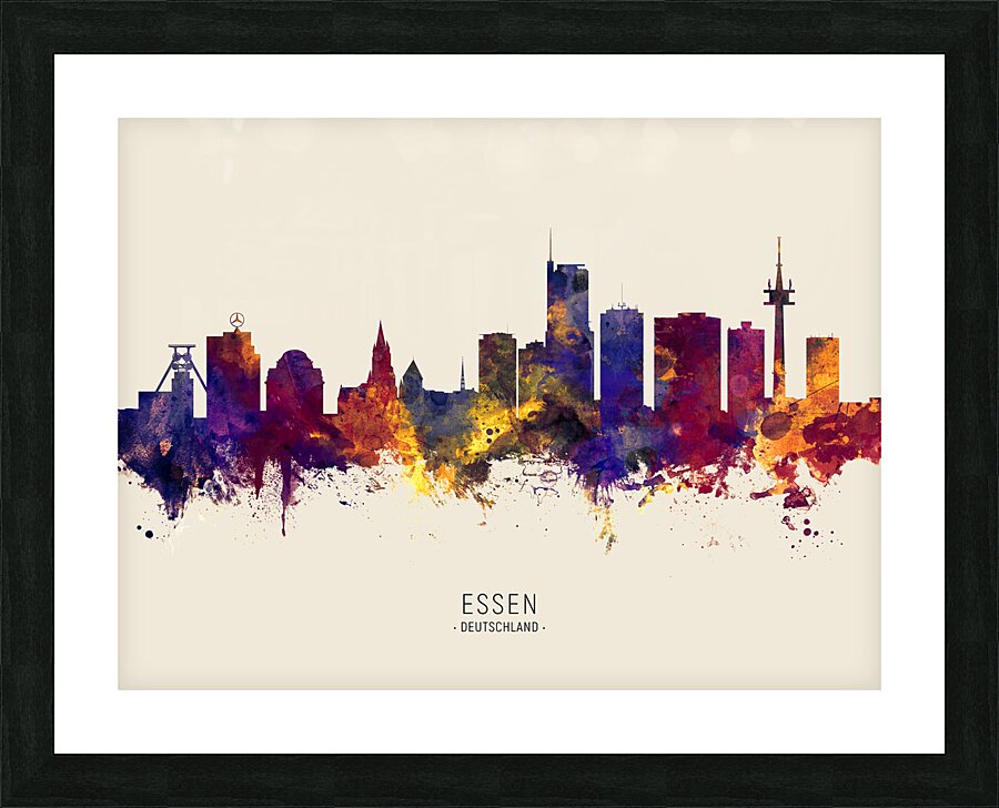 Essen Germany Skyline Picture Frame print