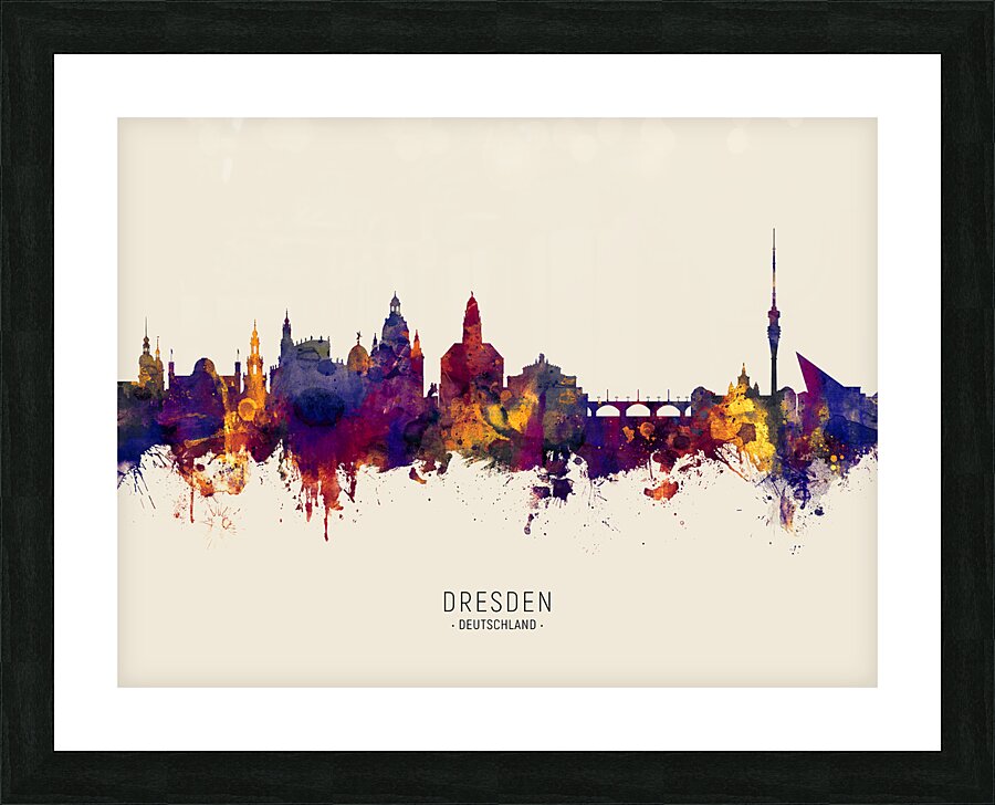 Dresden Germany Skyline Picture Frame print