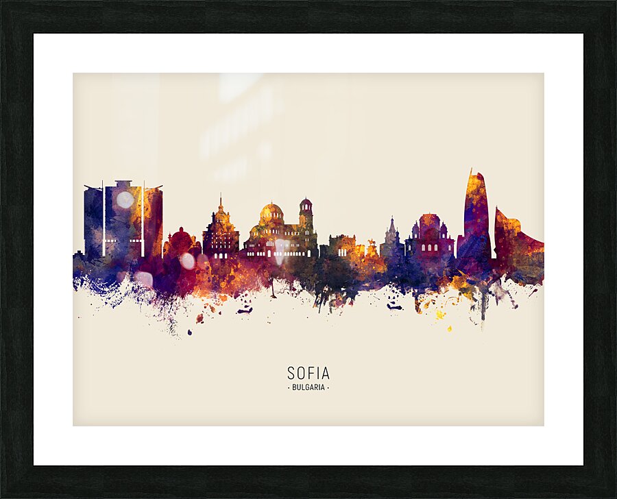 Sofia Bulgaria Skyline Picture Frame print