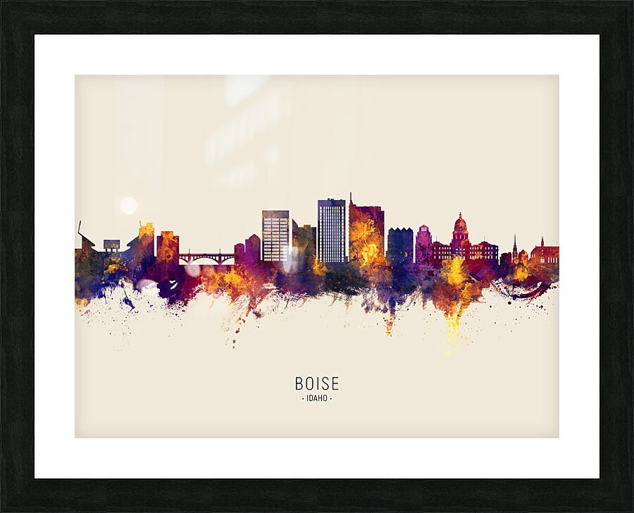 Boise Idaho Skyline Picture Frame print