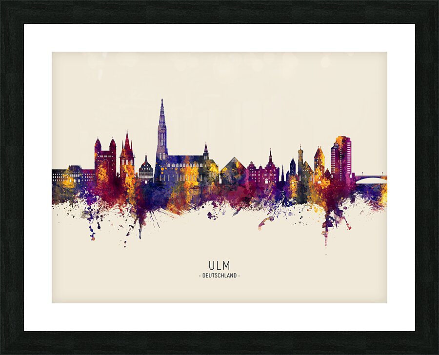 Ulm Germany Skyline Picture Frame print