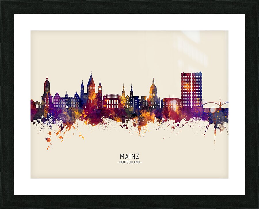 Mainz Germany Skyline Picture Frame print