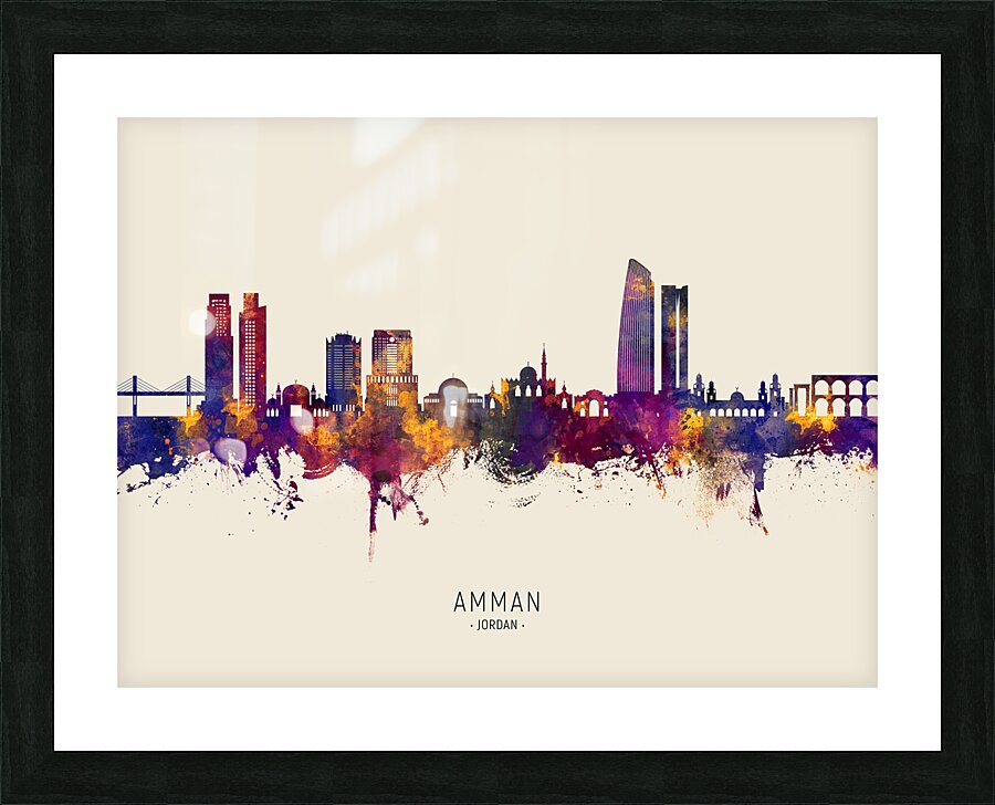 Amman Skyline Picture Frame print