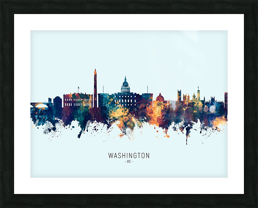Washington DC Skyline Picture Frame print