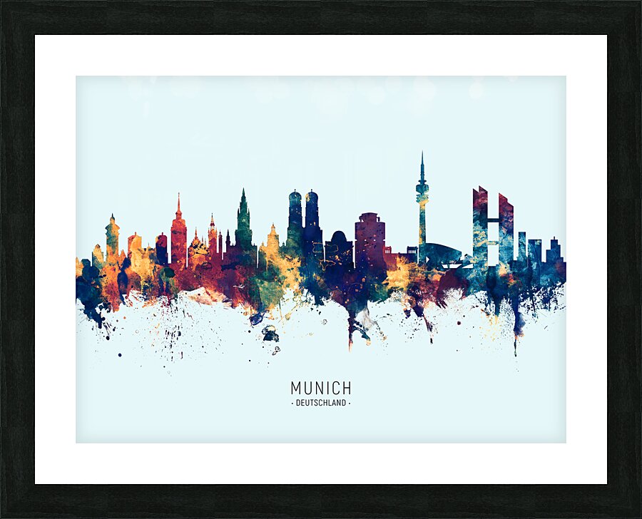 Munich Germany Skyline Picture Frame print