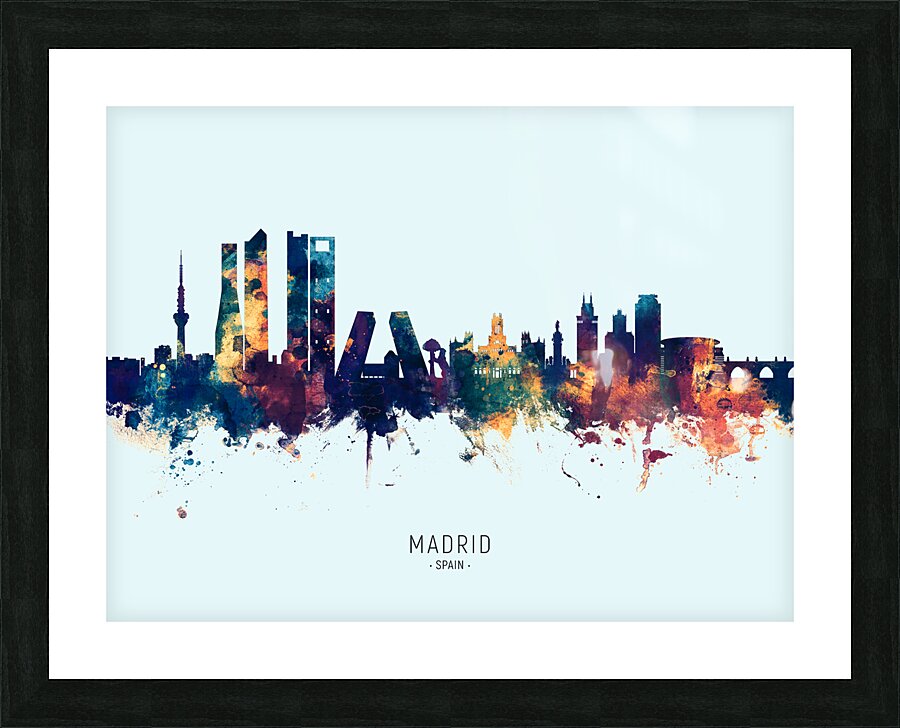 Madrid Spain Skyline Picture Frame print