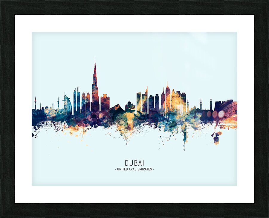 Dubai Skyline Picture Frame print