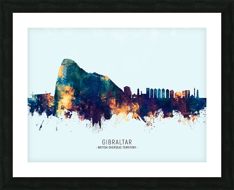 Gibraltar Skyline Picture Frame print