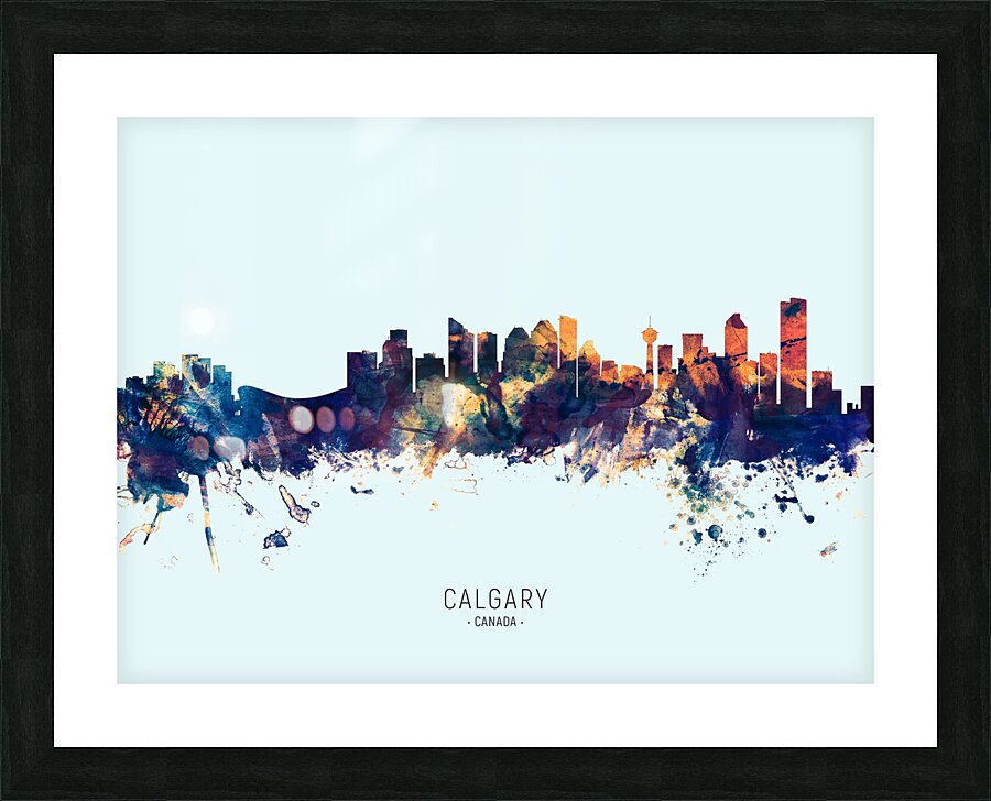 Calgary Canada Skyline Picture Frame print