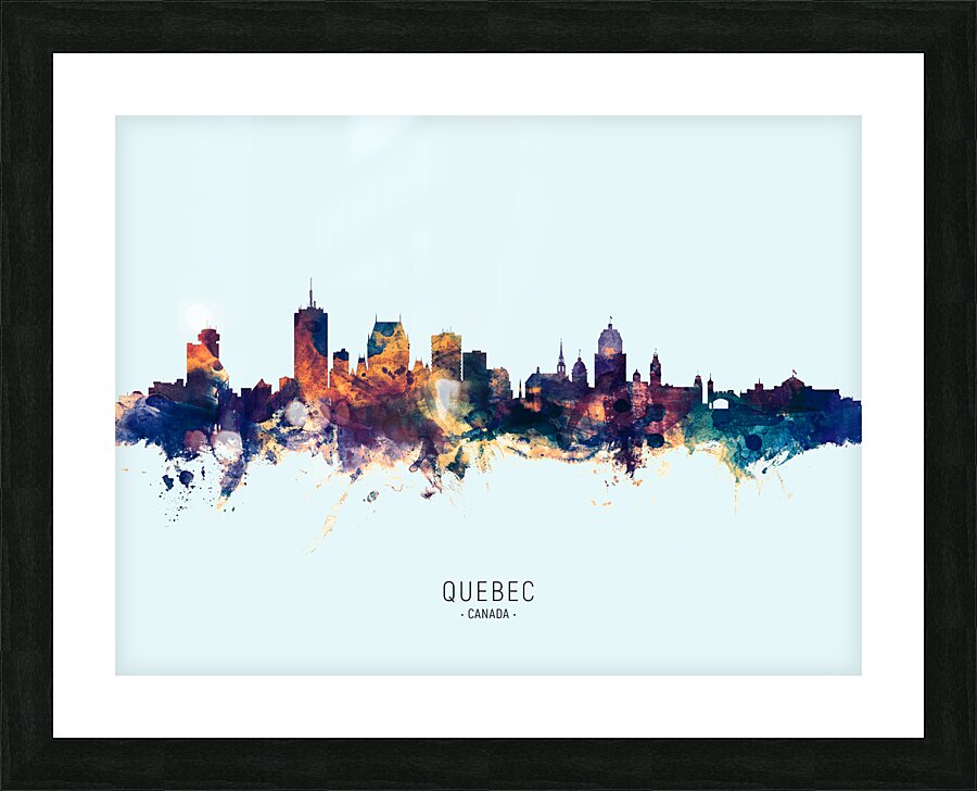Quebec Canada Skyline Picture Frame print