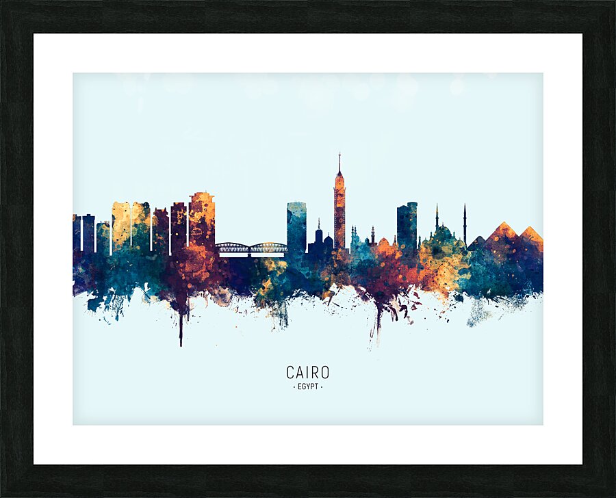 Cairo Egypt Skyline Picture Frame print