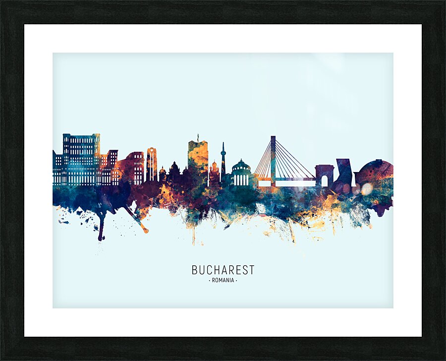 Bucharest Romania Skyline Picture Frame print