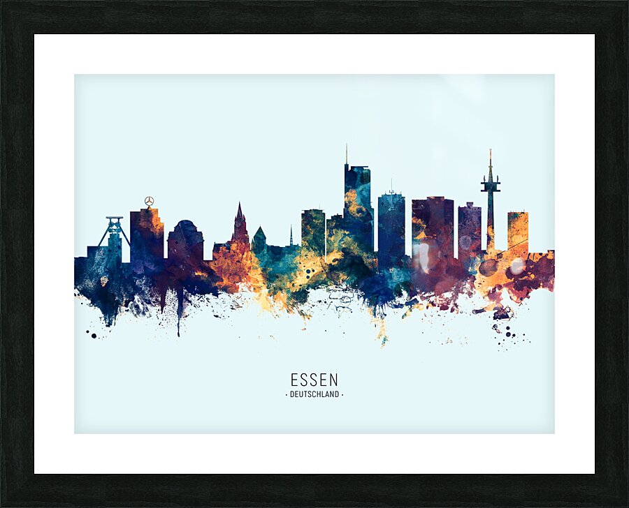 Essen Germany Skyline Picture Frame print
