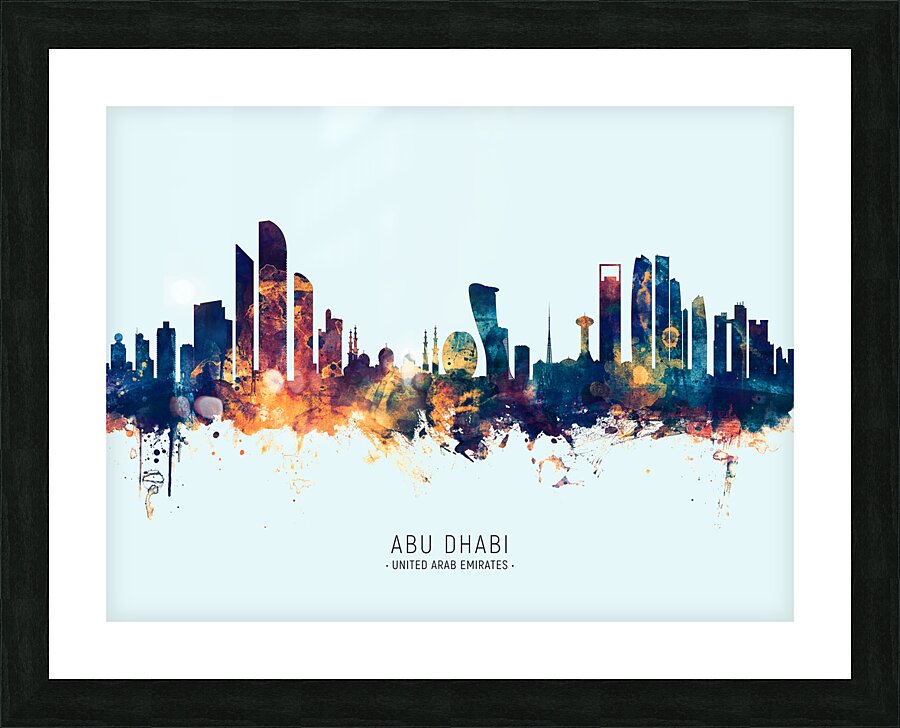 Abu Dhabi Skyline Picture Frame print
