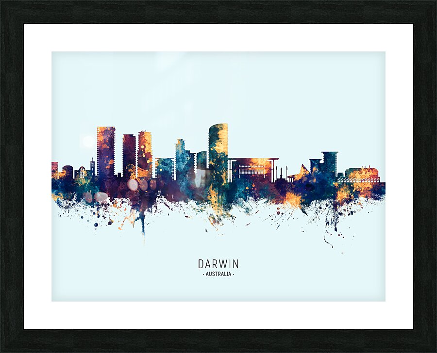 Darwin Australia Skyline Picture Frame print