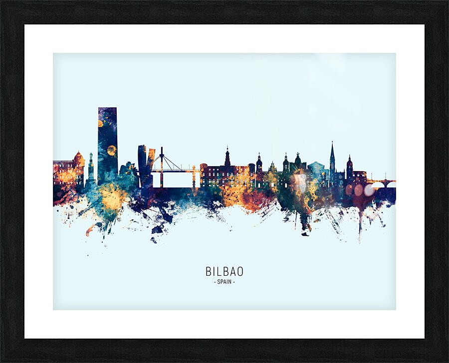 Bilbao Spain Skyline Picture Frame print