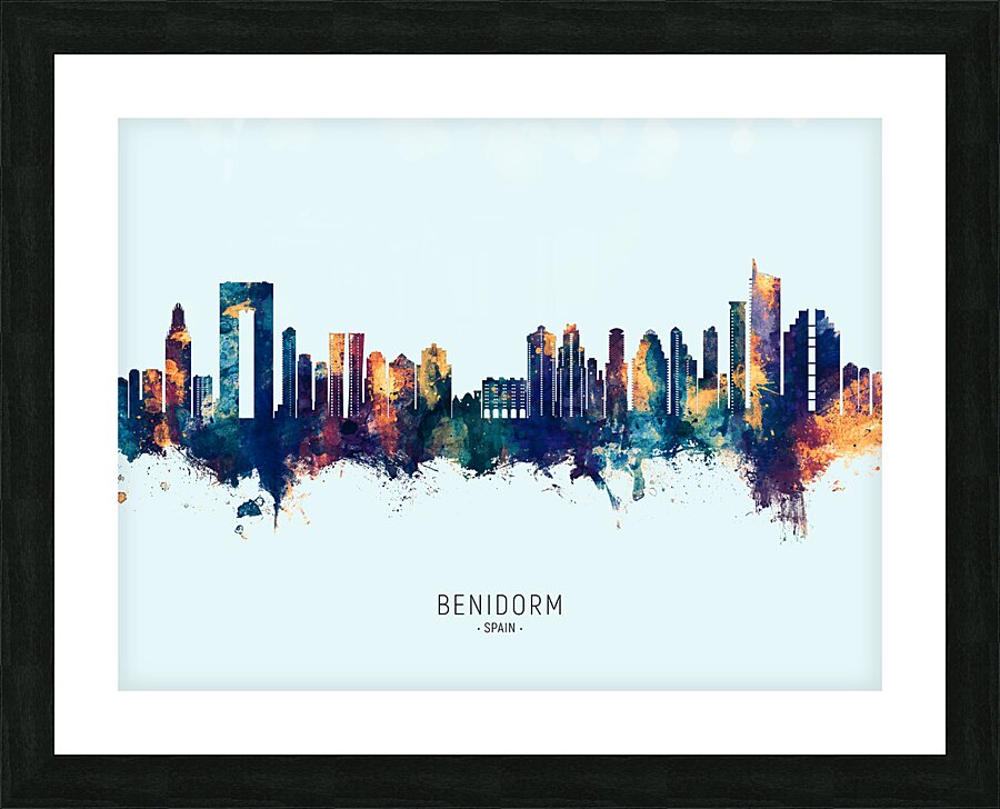 Benidorm Spain Skyline Picture Frame print