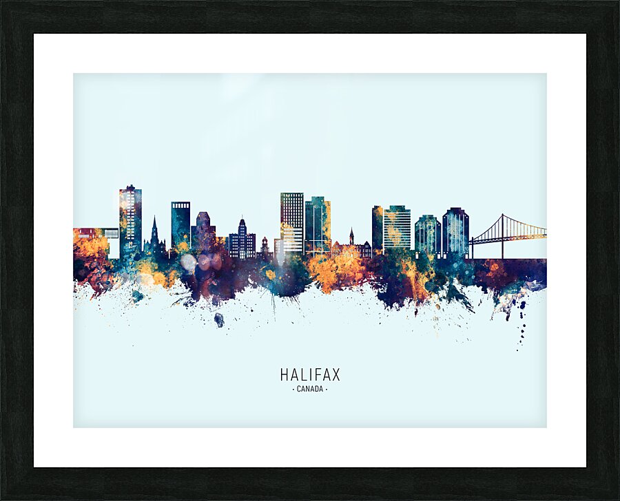 Halifax Canada Skyline Picture Frame print