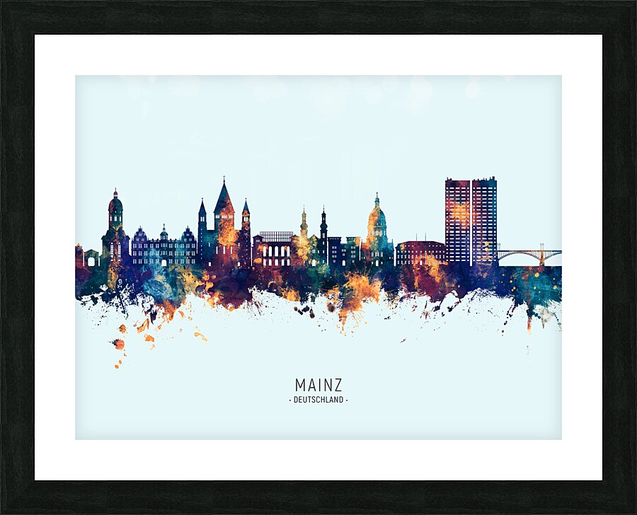 Mainz Germany Skyline Picture Frame print