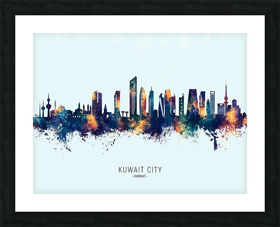 Kuwait City Skyline Picture Frame print