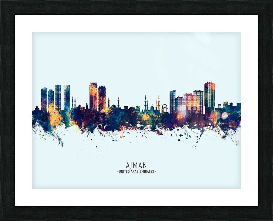Ajman Skyline Picture Frame print