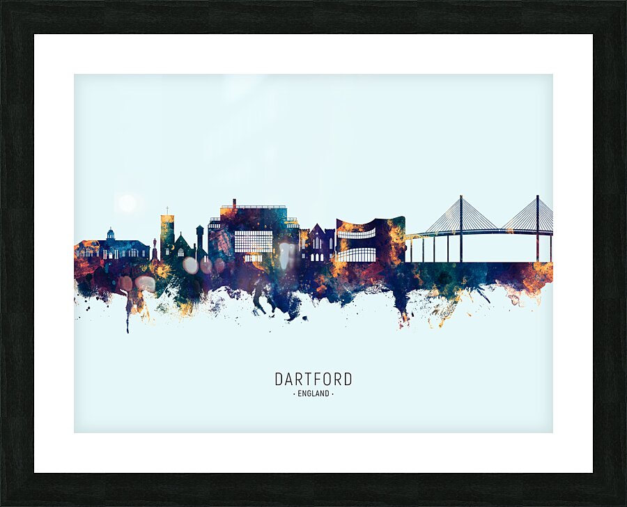 Dartford England Skyline Picture Frame print