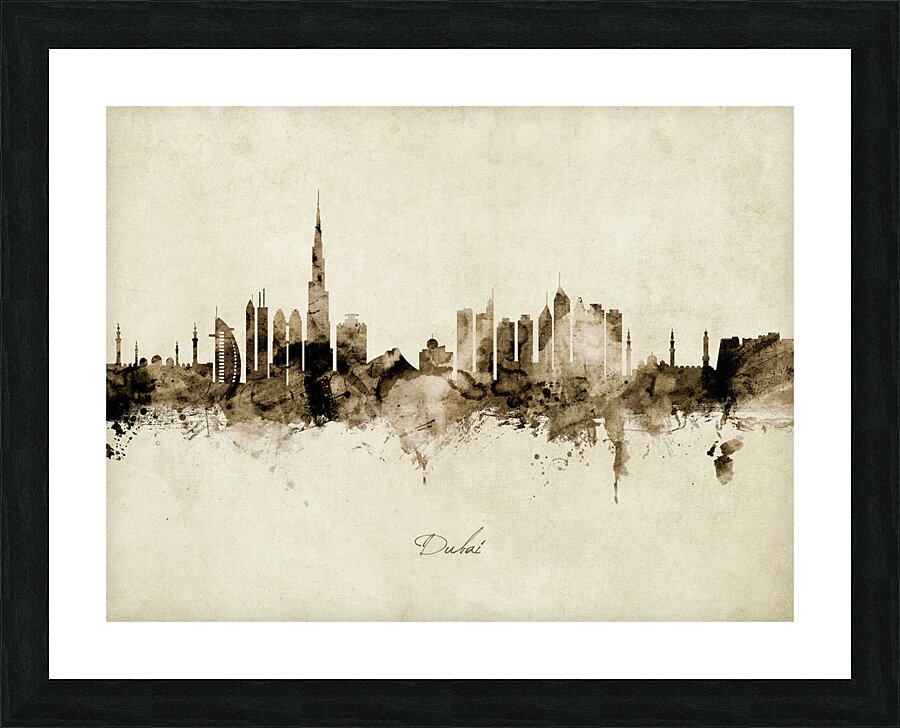 Dubai Skyline Picture Frame print