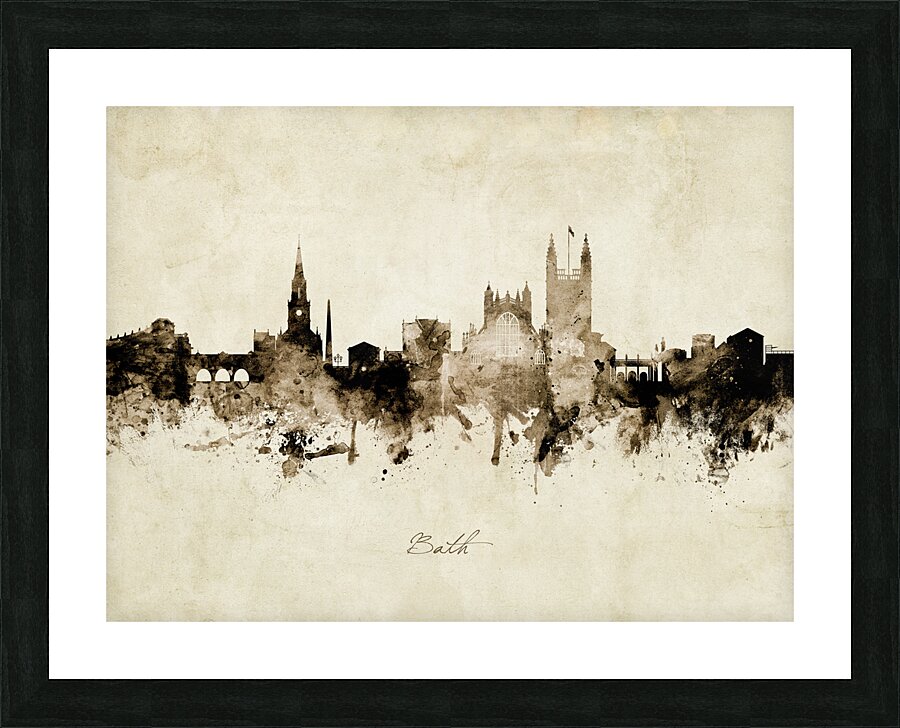 Bath England Skyline Picture Frame print