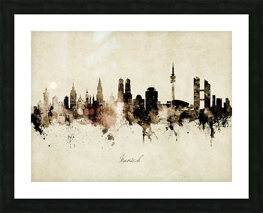 Munich Germany Skyline Picture Frame print