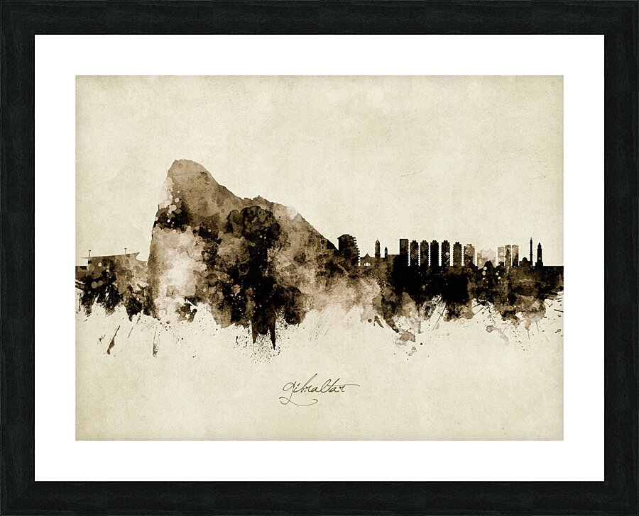 Gibraltar Skyline Picture Frame print