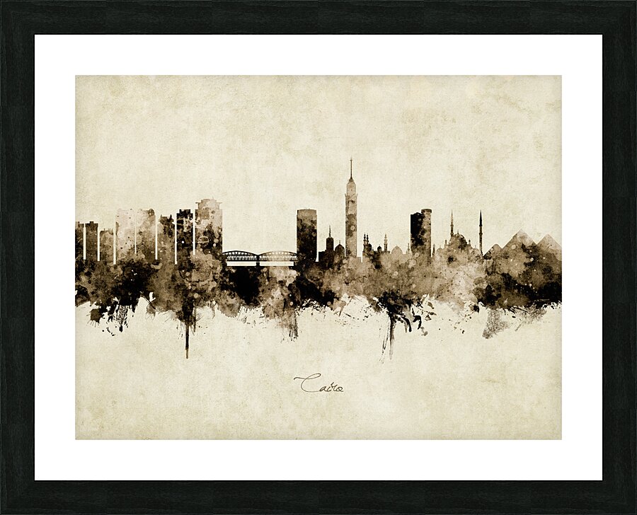 Cairo Egypt Skyline Picture Frame print